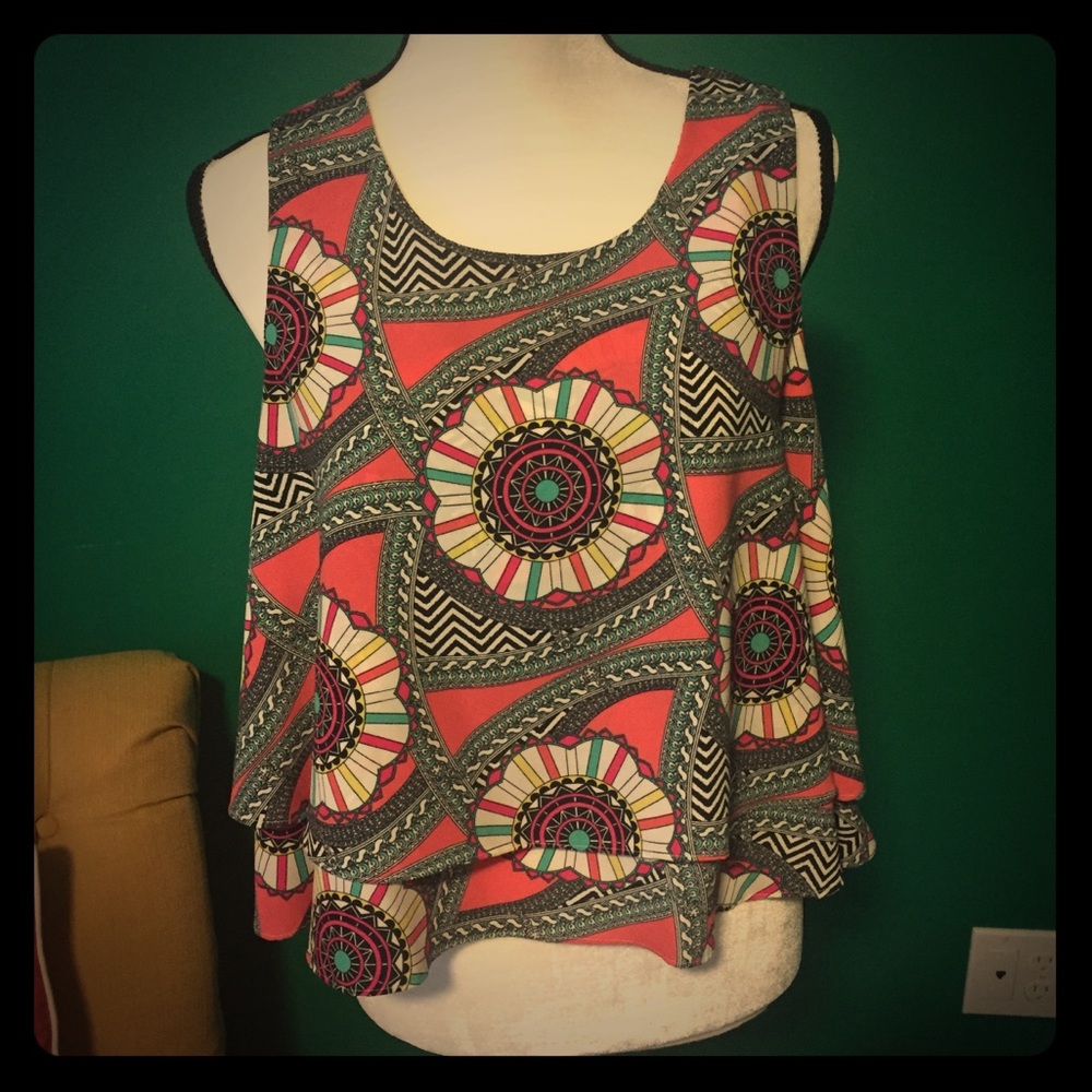 T-bags Kaleidoscope Print Top